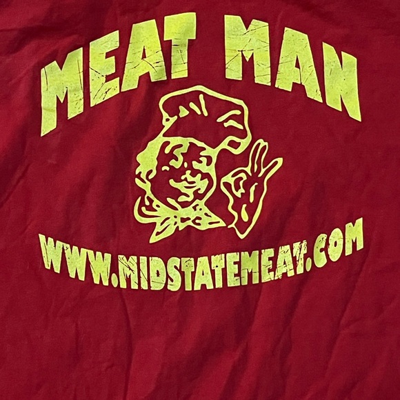 MidState Meat Springfield, IL Meat Man long sleeve T-shirt Men's sz XL - Picture 4 of 9
